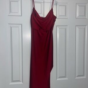 Windsor Burgundy Asymmetrical Dress